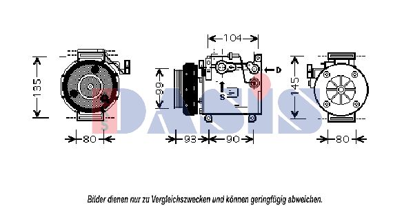 AKS DASIS Kompressori, ilmastointilaite 851064N